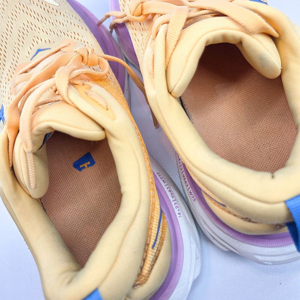Hoka Bondi 8 ICYC 1127952 Women’s 7 Yellow Purple Running Shoes - Picture 5 of 7